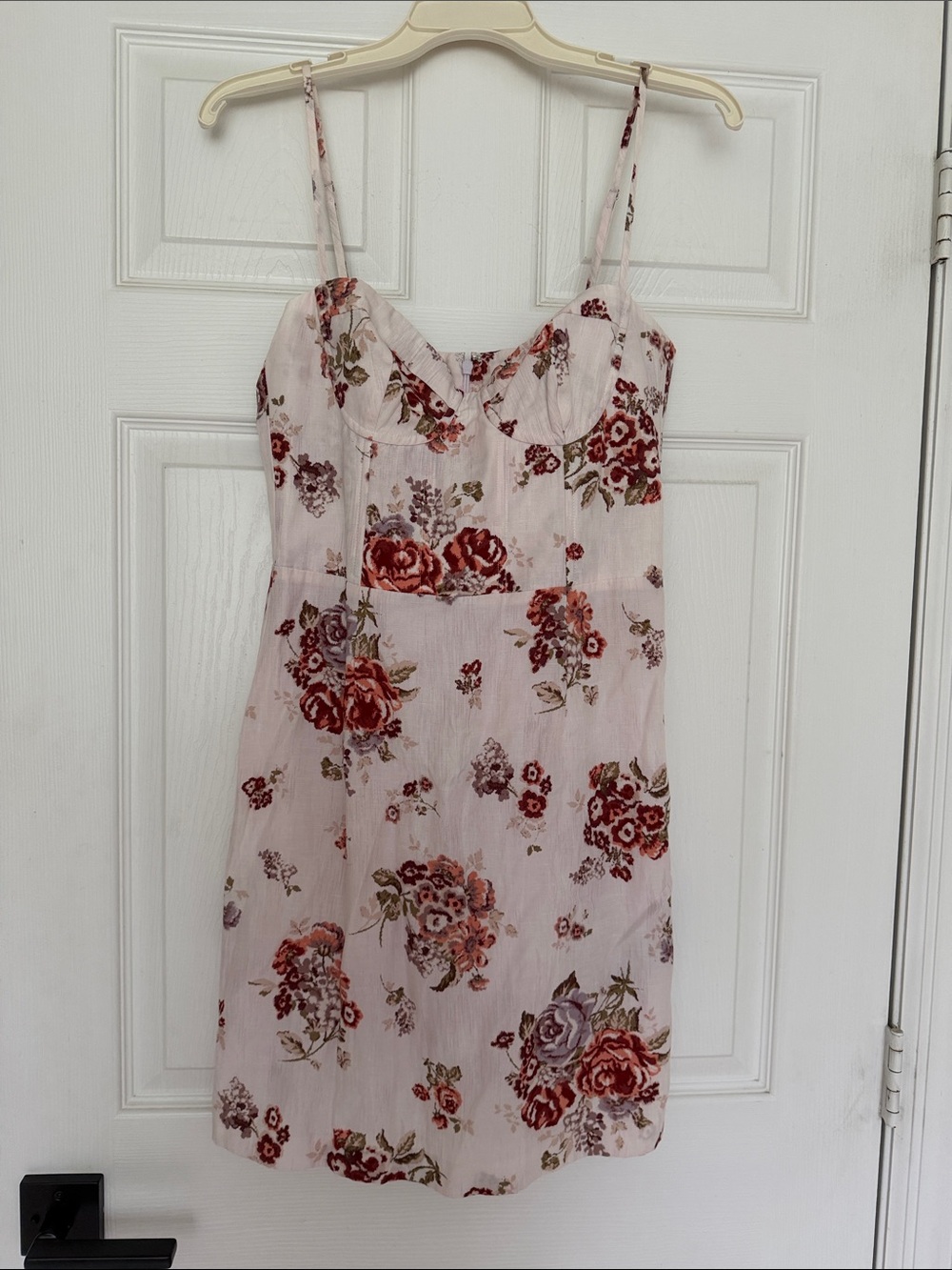 H&M Pink Floral Spaghetti Strap Sundress